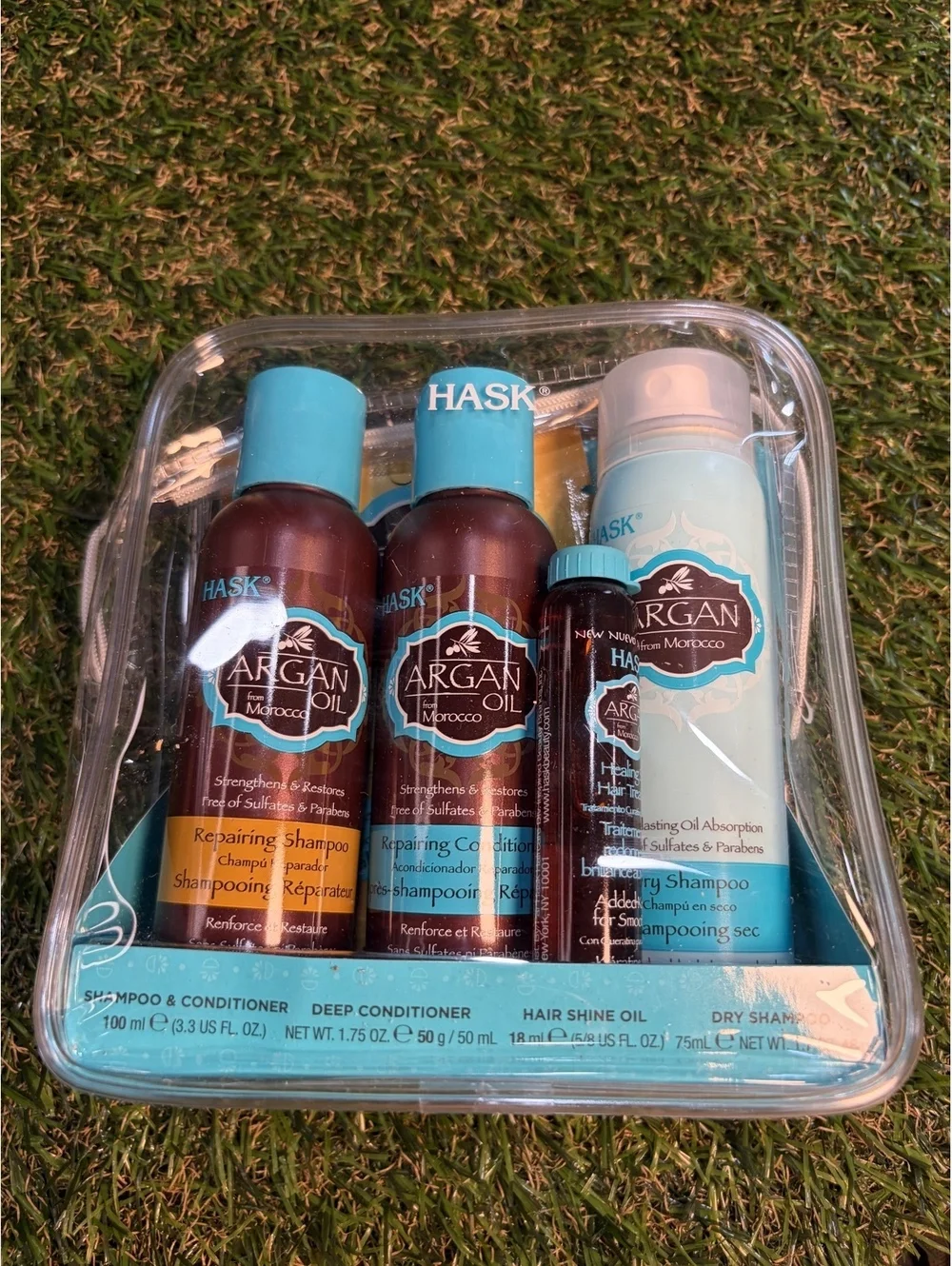 HASK Argan Oil Repairing Collection Travel Kit - Shampoo, 2x